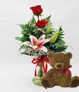 Bree Bouquet and a Teddy Bear